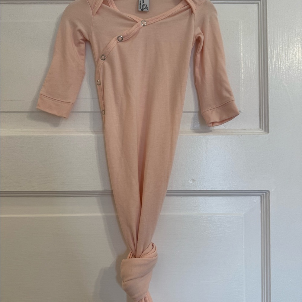 Copper Pearl Peach Knotted Baby Gown